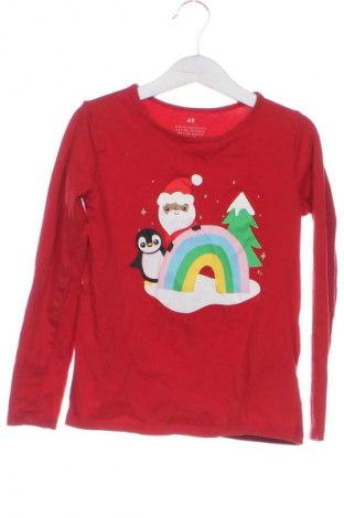 Dziecięca bluzka H&M, Rozmiar 6-7y/ 122-128 cm, Kolor Czerwony, Cena 30,00 zł