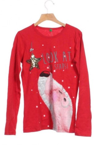 Gyerek blúz United Colors Of Benetton, Méret 5-6y / 116-122 cm, Szín Piros, Ár 3 009 Ft