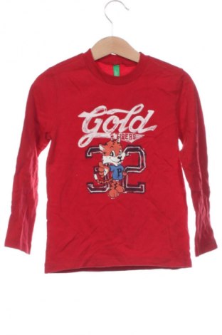 Kinder Shirt United Colors Of Benetton, Größe 5-6y/ 116-122 cm, Farbe Rot, Preis 7,99 €