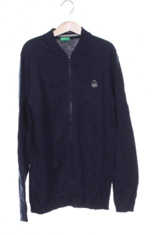 Kinder Strickjacke United Colors Of Benetton, Größe 11-12y/ 152-158 cm, Farbe Blau, Preis 7,99 €