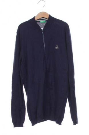 Pulover cu nasturi pentru copii United Colors Of Benetton, Mărime 14-15y/ 168-170 cm, Culoare Albastru, Preț 39,99 Lei