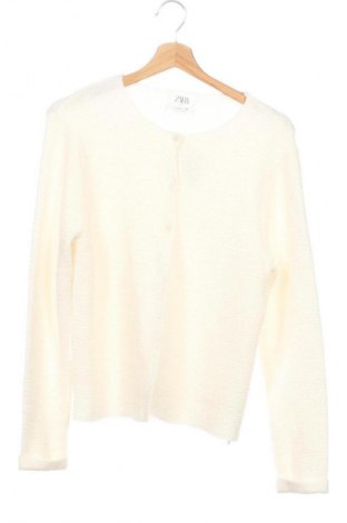 Dziecięcy kardigan Zara, Rozmiar 12-13y/ 158-164 cm, Kolor ecru, Cena 42,87 zł