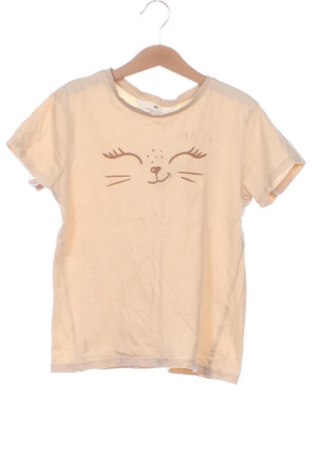 Dziecięcy T-shirt H&M, Rozmiar 8-9y/ 134-140 cm, Kolor Beżowy, Cena 30,84 zł