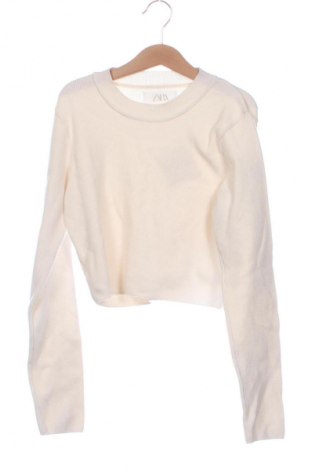Pulover pentru copii Zara, Mărime 13-14y/ 164-168 cm, Culoare Ecru, Preț 62,72 Lei