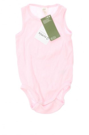 Kinder-Body H&M, Größe 9-12m/ 74-80 cm, Farbe Rosa, Preis 8,99 €