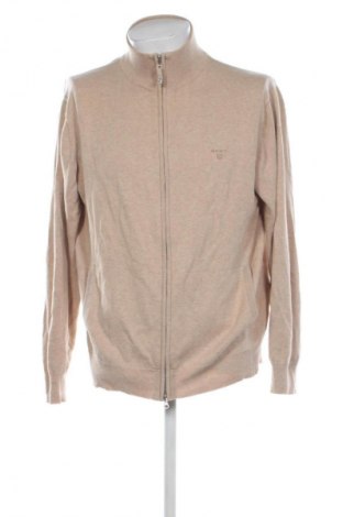 Jachetă tricotată de bărbați Gant, Mărime XL, Culoare Bej, Preț 221,99 Lei