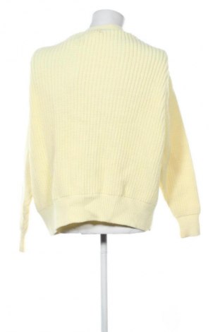 Jachetă tricotată de bărbați Zara, Mărime M, Culoare Galben, Preț 68,99 Lei