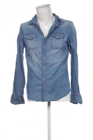 Cămașă de bărbați Bershka, Mărime M, Culoare Albastru, Preț 77,00 Lei