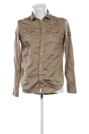 Ανδρικό πουκάμισο Guess, Μέγεθος S, Χρώμα  Μπέζ, Τιμή 18,99 €
