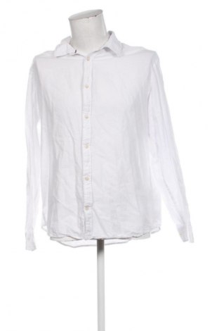 Ανδρικό πουκάμισο Jack & Jones, Μέγεθος XXL, Χρώμα Λευκό, Τιμή 17,00 €