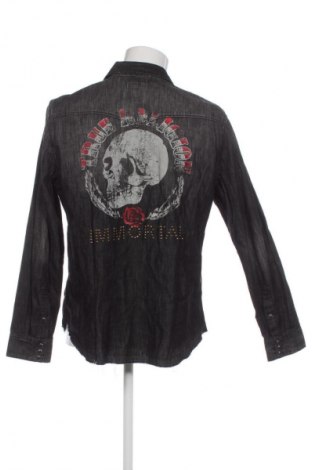 Ανδρικό πουκάμισο True Religion, Μέγεθος L, Χρώμα Μαύρο, Τιμή 35,00 €