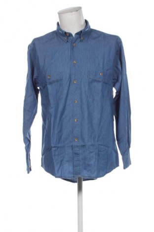 Ανδρικό πουκάμισο Unbranded, Μέγεθος L, Χρώμα Μπλέ, Τιμή 9,99 €