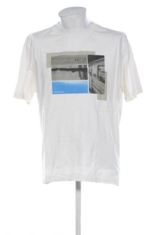 Pánske tričko  Calvin Klein Jeans, Veľkosť L, Farba Biela, Cena  29,42 €
