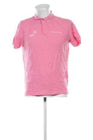 Męski T-shirt Clique, Rozmiar L, Kolor Różowy, Cena 37,99 zł