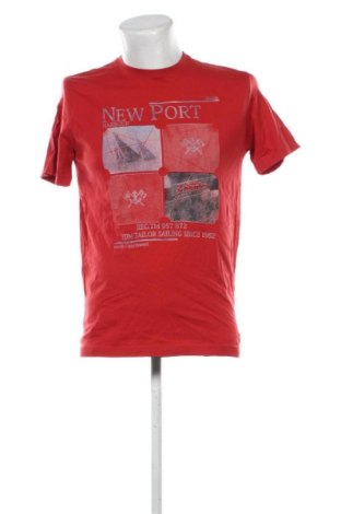 Мъжка тениска Tom Tailor, Размер M, Цвят Червен, Цена 7,66 €