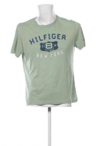 Męski T-shirt Tommy Hilfiger, Rozmiar M, Kolor Zielony, Cena 93,54 zł