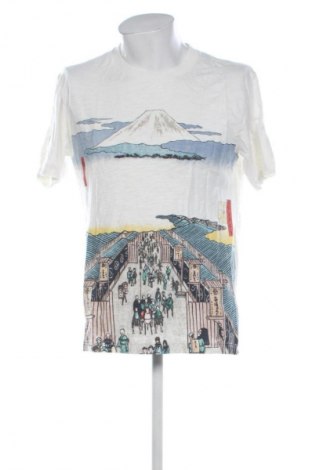 Męski T-shirt Uniqlo, Rozmiar L, Kolor Kolorowy, Cena 41,02 zł