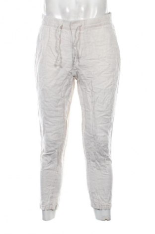 Męskie spodnie H&M, Rozmiar L, Kolor ecru, Cena 59,99 zł