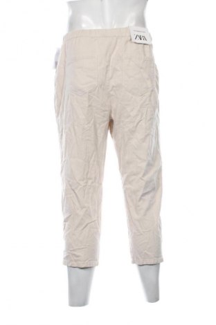 Pánské kalhoty  Zara, Velikost XL, Barva Béžová, Cena  519,00 Kč