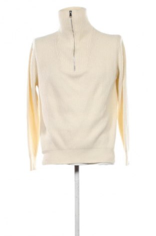 Pulover de bărbați Zara, Mărime L, Culoare Ecru, Preț 85,99 Lei
