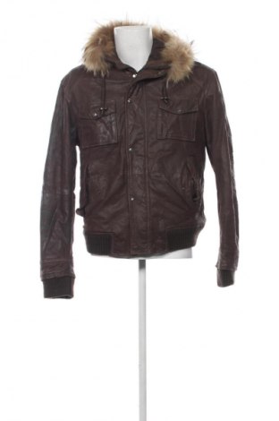 Męska skórzana kurtka Conbipel, Rozmiar XL, Kolor Brązowy, Cena 303,99 zł
