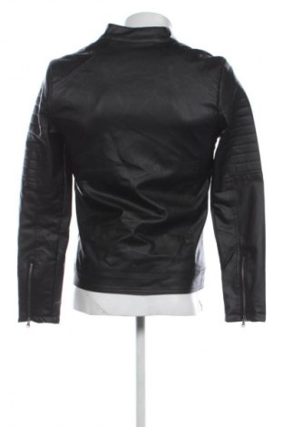 Мъжко кожено яке Defacto, Размер S, Цвят Черен, Цена 40,90 €