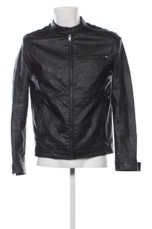Herren Lederjacke Jack & Jones, Größe M, Farbe Schwarz, Preis € 32,99