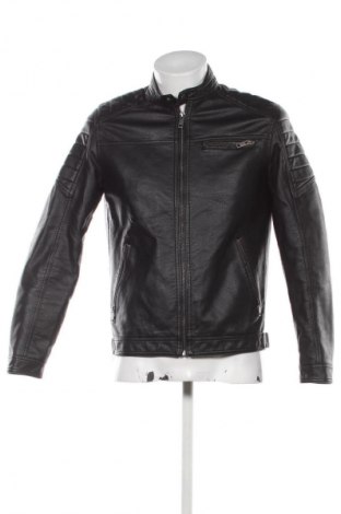 Geacă de piele pentru bărbati Jack & Jones, Mărime M, Culoare Negru, Preț 153,99 Lei