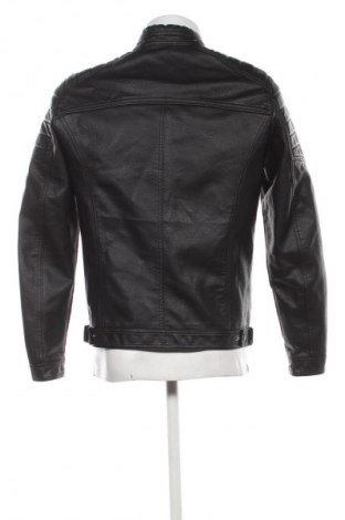 Geacă de piele pentru bărbati Jack & Jones, Mărime M, Culoare Negru, Preț 153,99 Lei