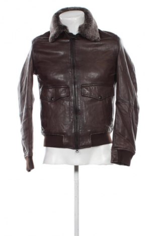 Męska skórzana kurtka Massimo Dutti, Rozmiar M, Kolor Brązowy, Cena 1 394,99 zł