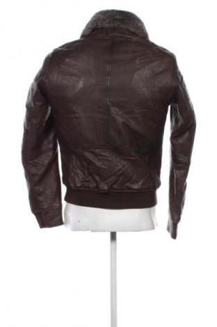 Męska skórzana kurtka Massimo Dutti, Rozmiar M, Kolor Brązowy, Cena 1 394,99 zł