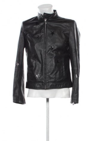 Pánska kožená bunda  Trussardi Jeans, Veľkosť M, Farba Čierna, Cena  131,94 €