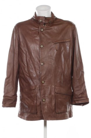 Мъжко кожено яке Unbranded, Размер XL, Цвят Кафяв, Цена 36,30 €