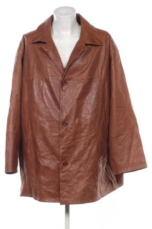 Ανδρικό δερμάτινο μπουφάν Unbranded, Μέγεθος 4XL, Χρώμα Καφέ, Τιμή 45,99 €