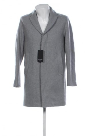 Męski płaszcz Selected Homme, Rozmiar M, Kolor Szary, Cena 771,62 zł