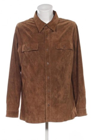 Ανδρικό δερμάτινο μπουφάν Unbranded, Μέγεθος XXL, Χρώμα Καφέ, Τιμή 55,00 €