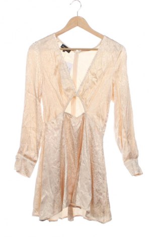Rochie Unbranded, Mărime XS, Culoare Bej, Preț 166,82 Lei