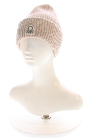 Czapka United Colors Of Benetton, Kolor Beżowy, Cena 77,39 zł