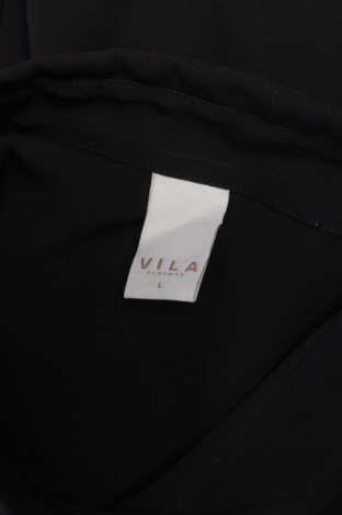 Γυναικείο πουκάμισο Vila, Μέγεθος L, Χρώμα Μαύρο, Τιμή 10,52 €