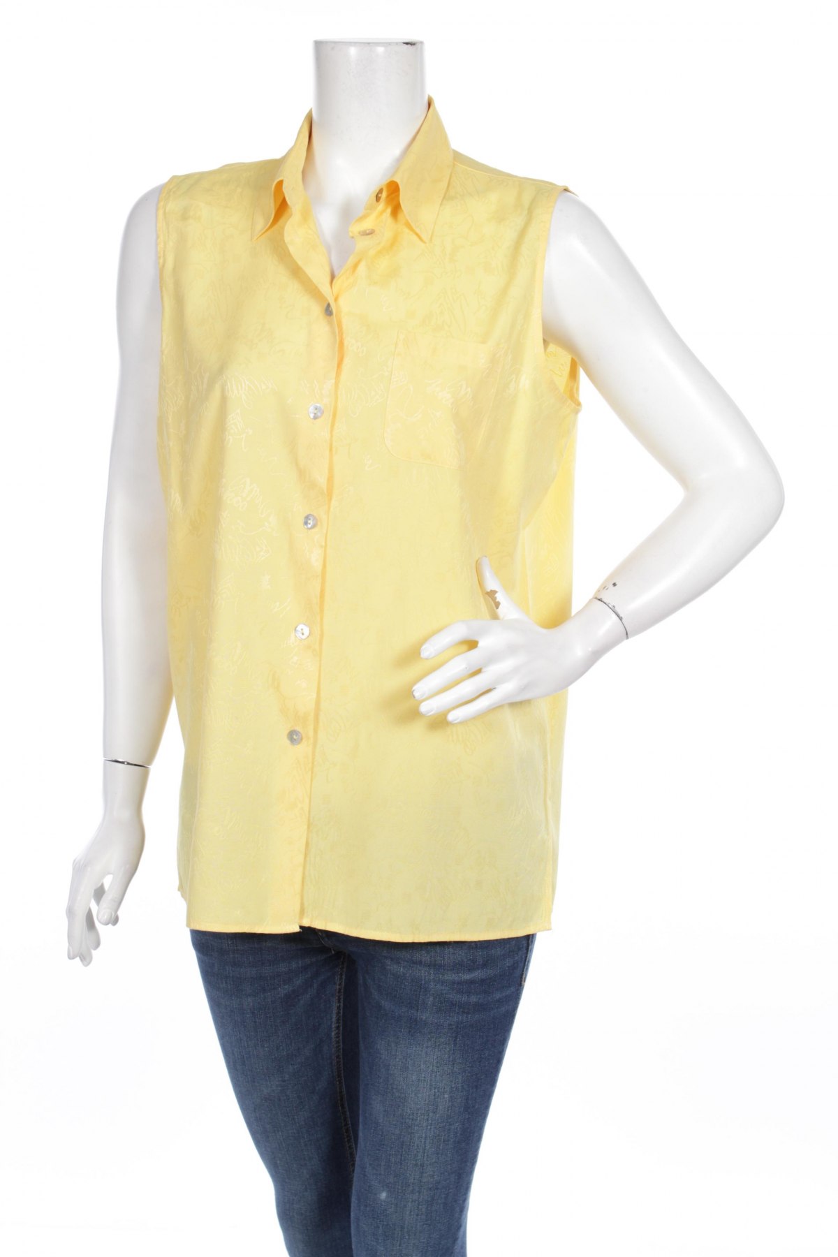 Γυναικείο πουκάμισο Deville, Μέγεθος L, Χρώμα Κίτρινο, Τιμή 9,28 €