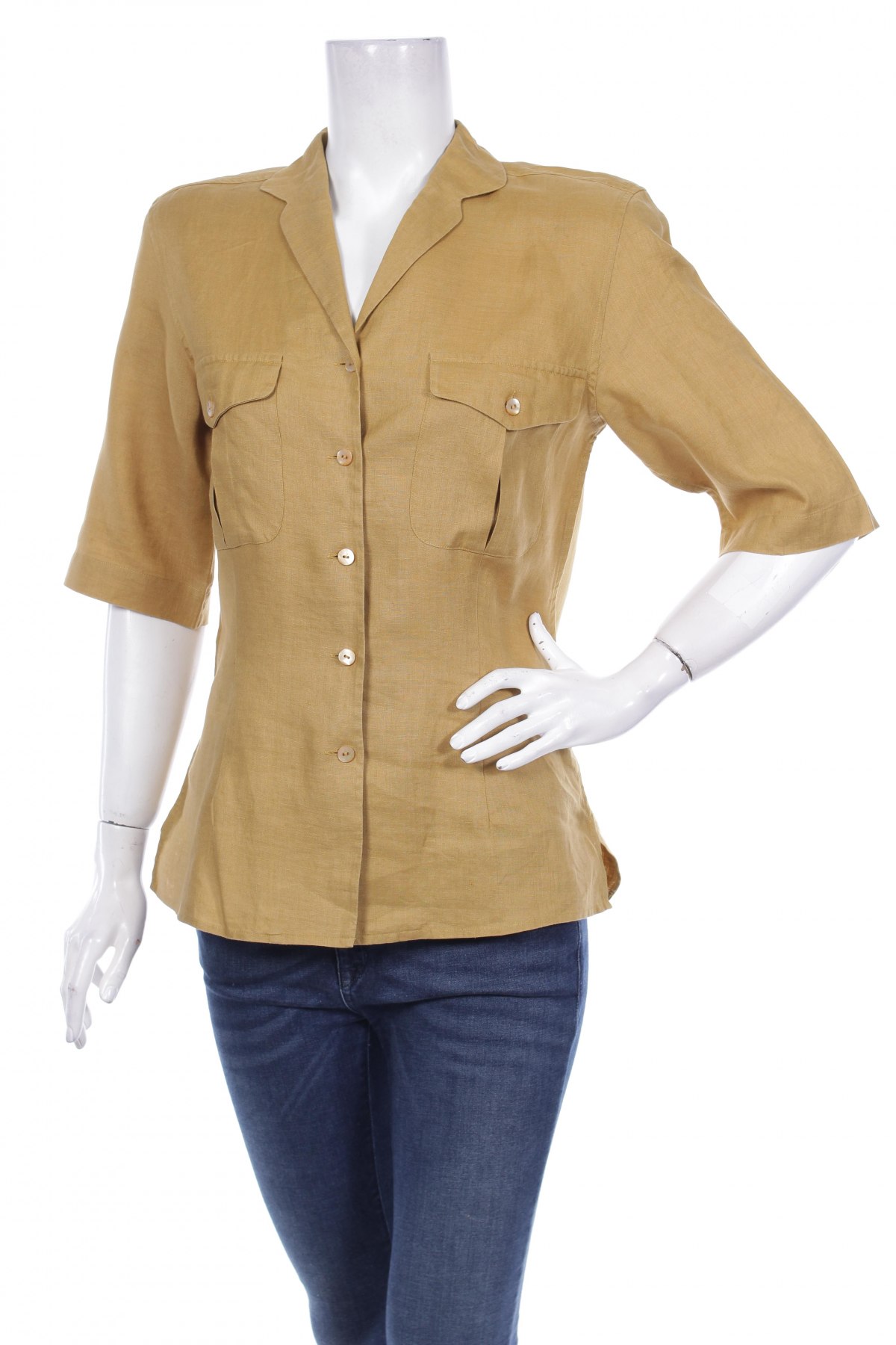 Γυναικείο πουκάμισο Public, Μέγεθος L, Χρώμα  Μπέζ, Τιμή 8,66 €