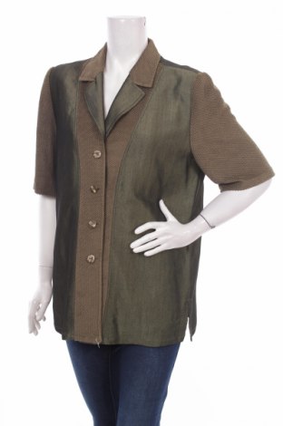 Γυναικείο πουκάμισο Frankenwalder, Μέγεθος L, Χρώμα Πράσινο, Τιμή 14,95 €