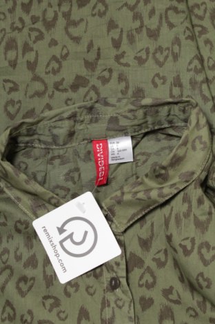Γυναικείο πουκάμισο H&M Divided, Μέγεθος S, Χρώμα Πράσινο, Τιμή 11,13 €