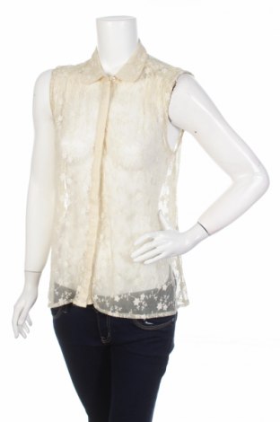 Γυναικείο πουκάμισο Vero Moda, Μέγεθος M, Χρώμα Εκρού, Τιμή 11,13 €