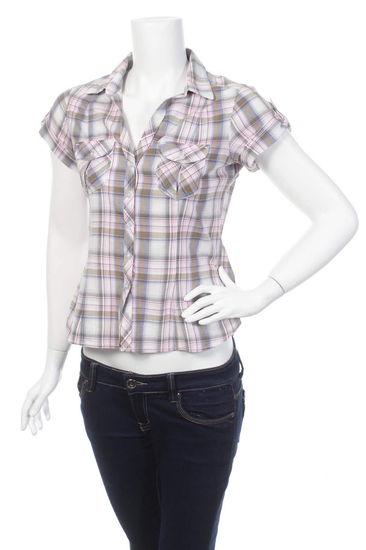 Γυναικείο πουκάμισο H&M Divided, Μέγεθος S, Χρώμα Πολύχρωμο, Τιμή 8,66 €