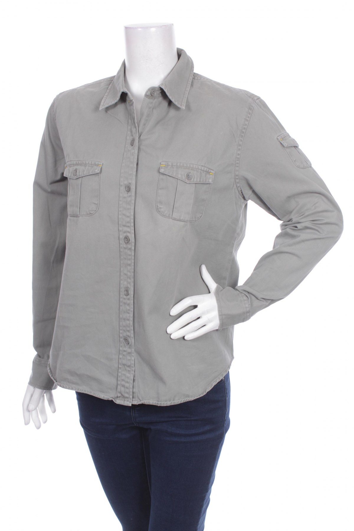Γυναικείο πουκάμισο Old Navy, Μέγεθος L, Χρώμα Γκρί, Τιμή 25,26 €