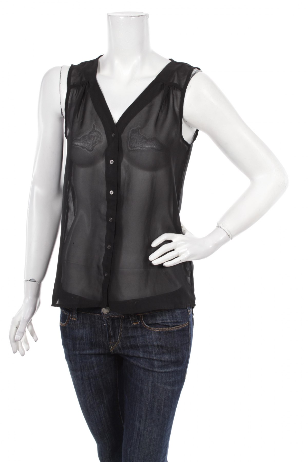 Γυναικείο πουκάμισο Only, Μέγεθος M, Χρώμα Μαύρο, Τιμή 11,75 €