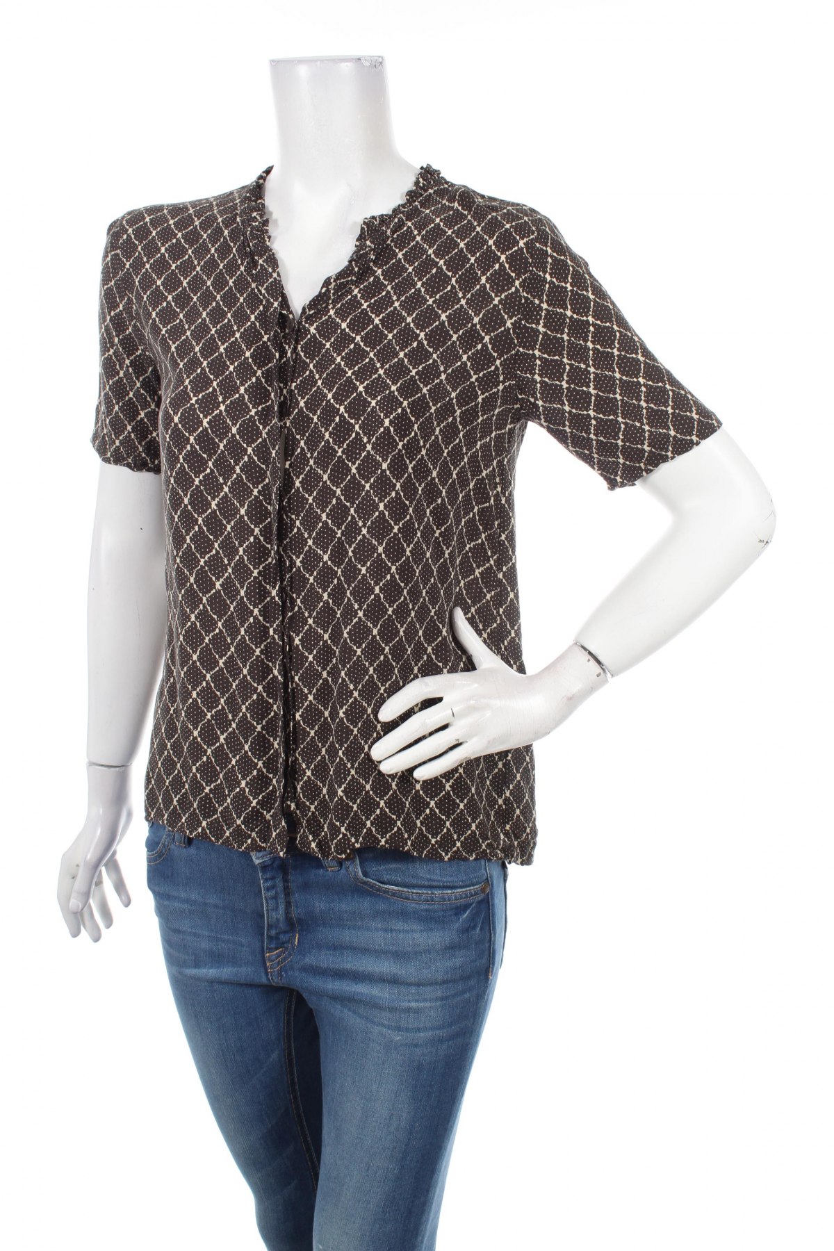 Γυναικείο πουκάμισο Second Female, Μέγεθος M, Χρώμα Γκρί, Τιμή 13,61 €