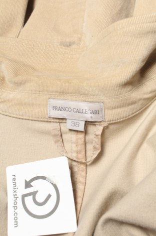 Дамско сако Franco Callegari, Размер M, Цвят Бежов, Цена 31,45 лв.
