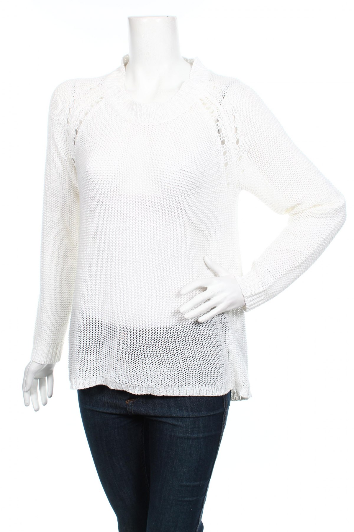Дамски пуловер Cha Cha, Размер S, Цвят Бял, Цена 21,25 лв.